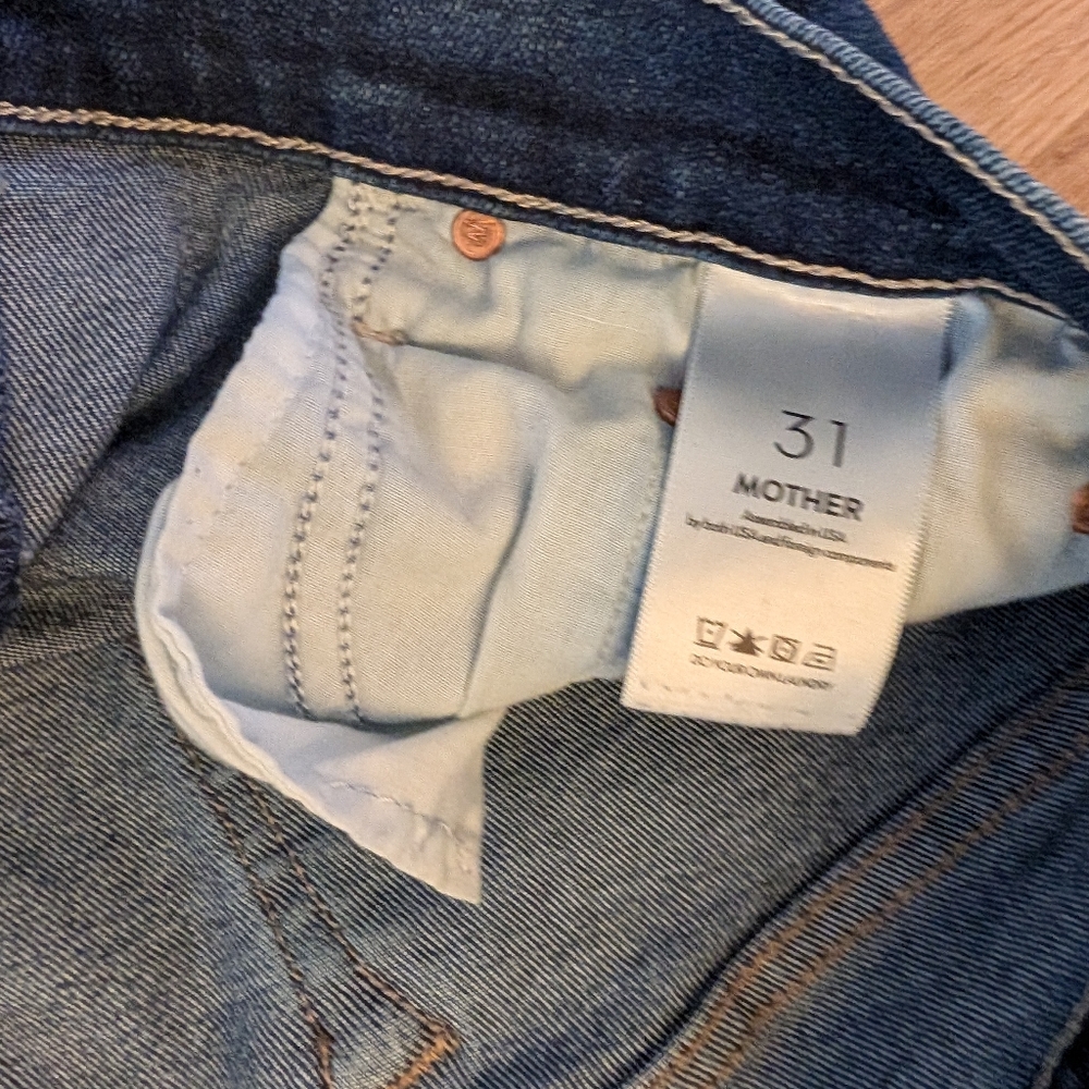 MOTHER Weekender Stretch Denim in Taking Chances sz 31 - Picture 8 of 15